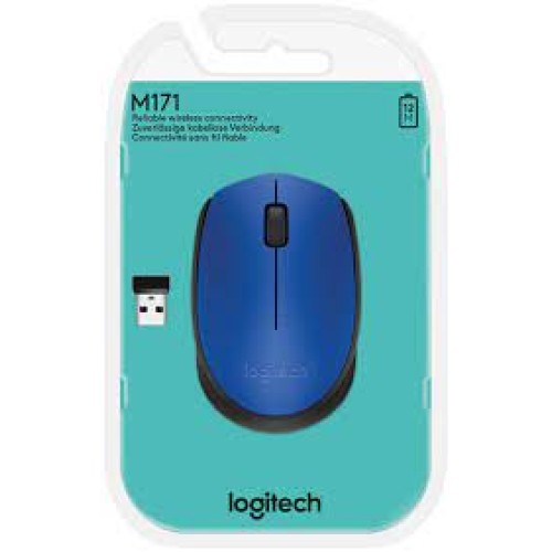 Logitech M171 Wireless Mouse, Blue