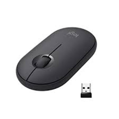 Logitech Pebble M350 Wireless Mouse, Bla...