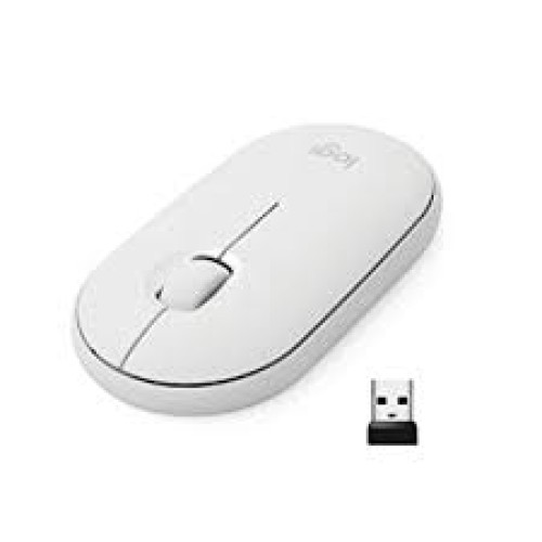 Logitech Pebble M350 Wireless Mouse, Whi...