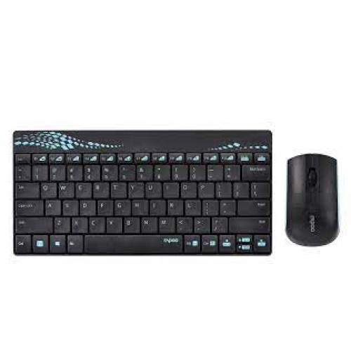 Rapoo 8000 Mini Wireless Keyboard Mouse,...