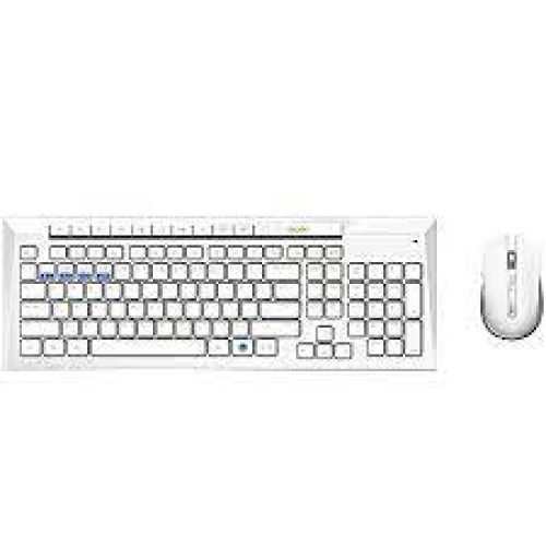 Rapoo 8200M Wireless Keyboard Mouse, Whi...