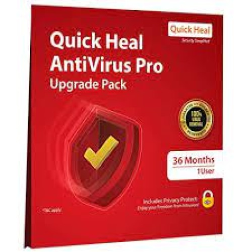 Renewal, 1 User, 3 Year, Quick Heal Antivirus Pro