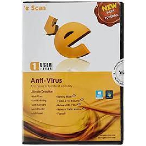 1 User, 1 Year, eScan Anti-Virus with Total Protection, V-11.x