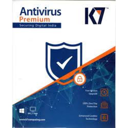 1 User, 1 Year, K7 Antivirus, Premium