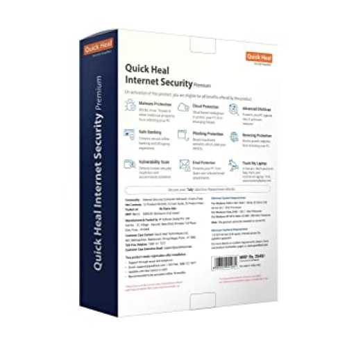 5 User, 1 Year, Quick Heal Internet Security