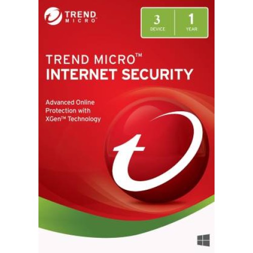 3 User, 1 Year, Trend Micro Internet Sec...