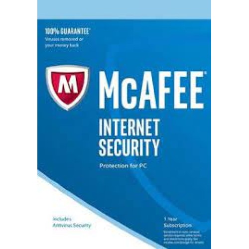 1 User, 1 Year, Mcafee Internet Security