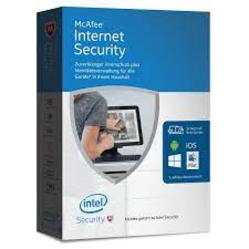 3 User, 1 Year, Mcafee Internet Security