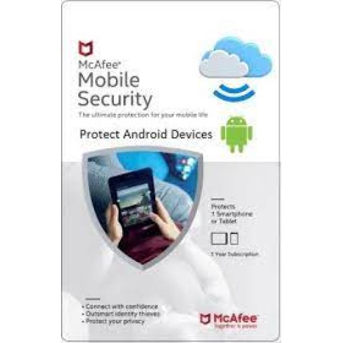 1 Device, 1 Year, McAfee Mobile Security, For Android