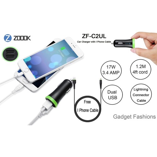 ZK CAR CHARGER ZF-C2UL